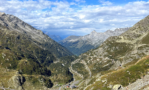 Горный перевал Фурка в Швейцарии